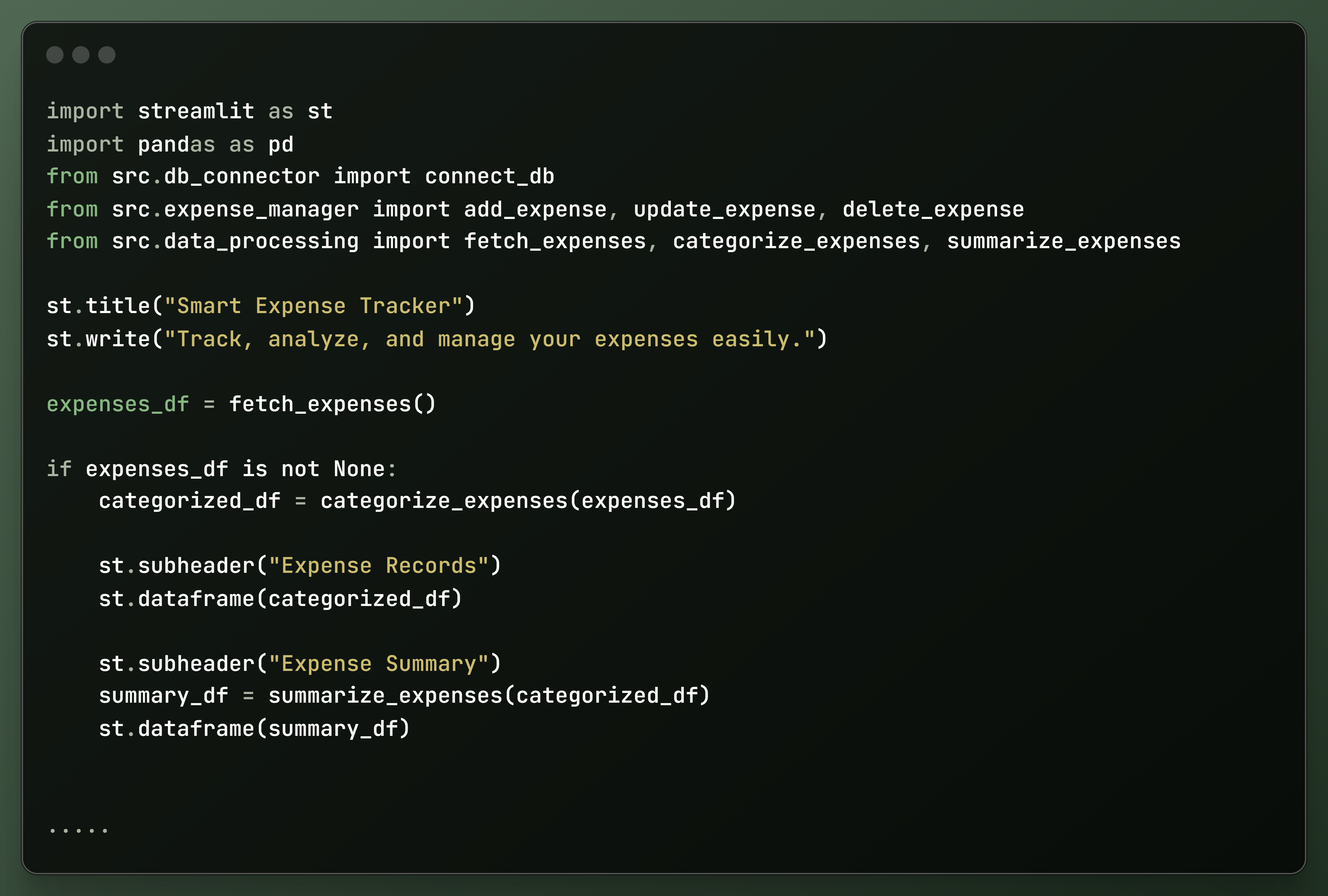 Smart Expense Tracker